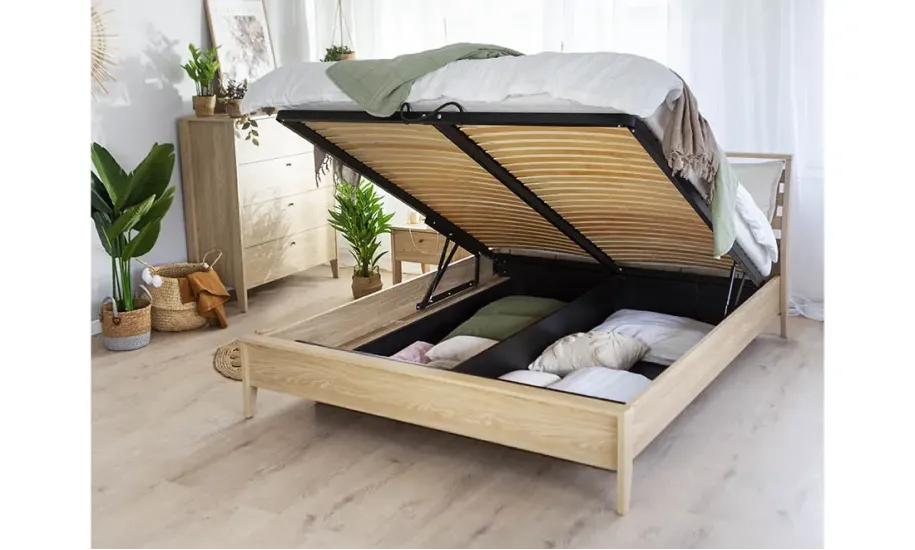 Двуспальная кровать Кози / Cozy 160x200 дуб CZ-02-(160) - фото 4 Двуспальная кровать Кози / Cozy 160x200 дуб CZ-02-(160) - фото 4
