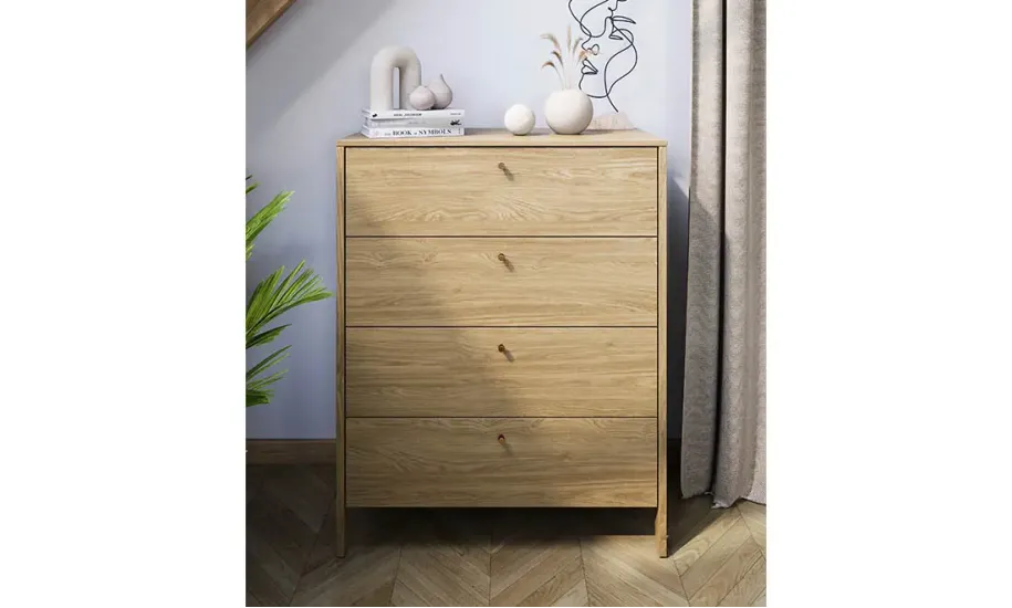 Комод высокий Кози / Cozy дуб CZ-03 - фото 6 Комод высокий Кози / Cozy дуб CZ-03 - фото 6