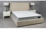Двоспальне ліжко Лагуна бежеве 180x200 з підйомним механізмом - фото 7