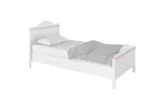 Подростковая кровать Луна / Luna 90x200 бело-розовый с матрасом LN-08 - фото 1