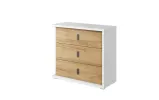 Комод Сими / Simi белый/гикори MS-04 - фото 1 Комод Сими / Simi белый/гикори MS-04 - фото 1