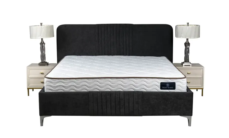 Двуспальная кровать Паола графит 180x200 с подъемным механизмом