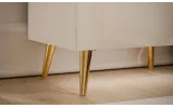 Тумба приліжкова Моніка 2Ш білий глянець/золото - фото 7