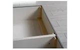 Двуспальная кровать Амели серая 160x200 с подъемным механизмом и матрасом, ткань категории 2 - фото 7