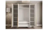 Шкаф Моника 4Д белый глянец/золото - фото 4