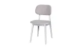 Стул Крис белый массив дерева 490x420x820 ткань бежевая - фото 1