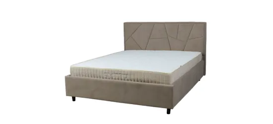 Двоспальне ліжко Сієна бежеве 160x200 з підйомним механізмом