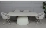 Стул Лора с поворотным механизмом, металл сиденье ткань 550x610x830 бежевый - фото 27
