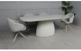 Стул Лора с поворотным механизмом, металл сиденье ткань 550x610x830 бежевый - фото 28