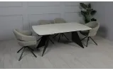 Стул Глория с вращающимся механизмом, металл сидение ткань 580x610x865 бежевый - фото 14