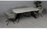 Стул Глория с вращающимся механизмом, металл сидение ткань 580x610x865 бежевый - фото 17