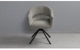 Стул Глория с вращающимся механизмом, металл сидение ткань 580x610x865 бежевый - фото 6