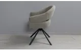 Стул Глория с вращающимся механизмом, металл сидение ткань 580x610x865 бежевый - фото 8