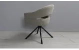 Стул Глория с вращающимся механизмом, металл сидение ткань 580x610x865 бежевый - фото 9