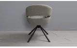Стул Глория с вращающимся механизмом, металл сидение ткань 580x610x865 бежевый - фото 10