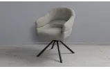 Стул Глория с вращающимся механизмом, металл сидение ткань 580x610x865 бежевый - фото 7