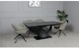 Стул Глория с вращающимся механизмом, металл сидение ткань 580x610x865 бежевый - фото 11