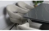 Стул Глория с вращающимся механизмом, металл сидение ткань 580x610x865 бежевый - фото 13