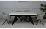 Стул Глория с вращающимся механизмом, металл сидение ткань 580x610x865 бежевый - фото 18