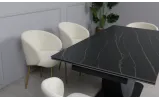 Стілець Софі метал сидіння тканина 600x580x750 айворі - фото 40