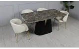 Стілець Софі метал сидіння тканина 600x580x750 айворі - фото 46