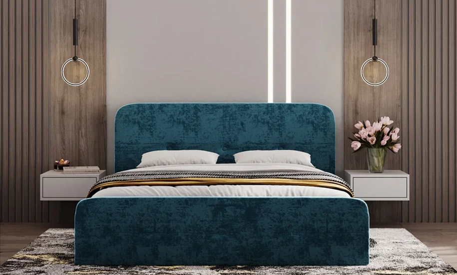 Двуспальная кровать Мишель 160x200 с подъемным механизмом Комфорт Ноэл Оушен - фото 5 Двуспальная кровать Мишель 160x200 с подъемным механизмом Комфорт Ноэл Оушен - фото 5