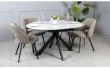 PRESTOL стол Асти обеденный раскладной 1100/1400х1100х750 белый глянец - фото 12