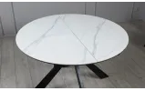 PRESTOL стол Асти обеденный раскладной 1100/1400х1100х750 белый глянец - фото 4