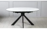 PRESTOL стол Асти обеденный раскладной 1100/1400х1100х750 белый глянец - фото 5