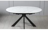 PRESTOL стол Асти обеденный раскладной 1100/1400х1100х750 белый глянец - фото 6