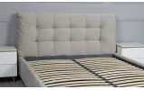 Двуспальная кровать Мирана бежевая 160x200 с подъемным механизмом (тк. Oslin 06) - фото 3