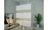 Шафа купе Doros L-Caiser Білий / Білий вставки Клондайк 2 ДСП 180х60х213 (42004001) - фото 3