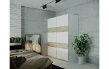 Шафа купе Doros L-Caiser Білий / Білий вставки Клондайк 2 ДСП 180х60х213 (42004001) - фото 4