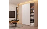Шафа купе Doros G-Caiser Білий / Білий 2 ДСП / 3 частини 180х60х240 (42002108) - фото 5