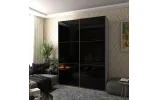 Шафа купе Doros G-Caiser Графіт 2 Скла / 3 частини 180х60х240 (42005016) - фото 1