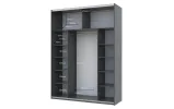 Шафа купе Doros G-Caiser Графіт 2 Скла / 3 частини 180х60х240 (42005016) - фото 3