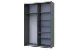 Шафа купе Doros G-Caiser Графіт Дуб Евок 1 ДСП / 1 Дзеркало 160х60х240 (42005072) - фото 3