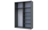 Шафа купе Doros G-Caiser Графіт Графіт 1 ДСП / 1 дзеркало 160х60х240 (42005084) - фото 4 Шафа купе Doros G-Caiser Графіт Графіт 1 ДСП / 1 дзеркало 160х60х240 (42005084) - фото 4