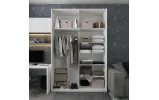 Шафа купе Doros G-Caiser Білий Графіт 2 ДСП / 3 частини 160х60х240 (42005087) - фото 5