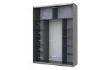 Шафа купе Doros G-Caiser Графіт Графіт 1 ДСП / 1 дзеркало 180х60х240 (42005088) - фото 3