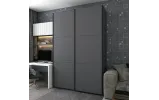 Шафа купе Doros G-Caiser Графіт Графіт 2 ДСП / 3 частини 180х60х240 (42005089) - фото 1