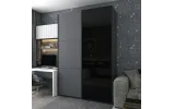 Шафа купе Doros G-Caiser Графіт Графіт/Чорний 1 ДСП / 1 скло / 3 частини 180х60х240 (42005091) - фото 1