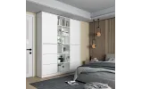 Шафа для одягу Doros Морган Білий ДСП/Шухляди 180х40х210 (42002246) - фото 4 Шафа для одягу Doros Морган Білий ДСП/Шухляди 180х40х210 (42002246) - фото 4