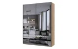 Шафа купе Doros G-Caiser Дуб Евок 2 Дзеркала / 3 частини 180х60х240 (80737752) - фото 1