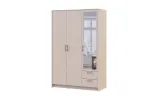 Шафа для одягу Doros Ронді з дзеркалом Кашемір 3 ДСП 121х52х195 (80738473) - фото 1 Шафа для одягу Doros Ронді з дзеркалом Кашемір 3 ДСП 121х52х195 (80738473) - фото 1