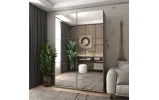Шафа купе Doros G-Caiser Антрацит 2 Дзеркала / 3 частини 160х60х240 (42005409) - фото 2