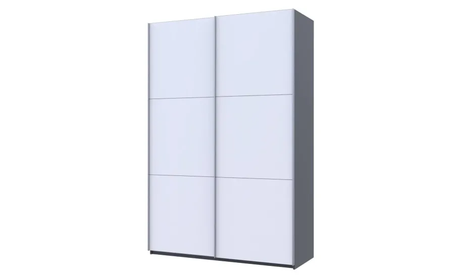 Шафа купе Doros G-Caiser Антрацит/Білий 2 ДСП / 3 частини 160х60х240 (42005410)
