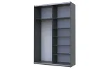 Шафа купе G-Caiser Антрацит/Антрацит 2 ДСП / 3 частини 160х60х240 (42005412) - фото 3