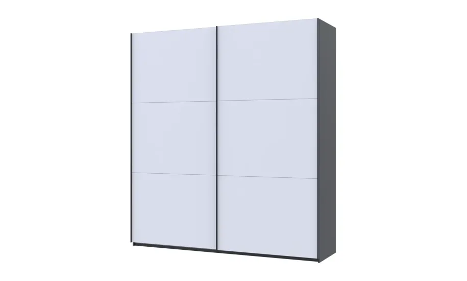 Шафа купе Doros G-Caiser Антрацит/Білий 2 ДСП / 3 частини 220х60х240 (42005416)