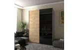 Шафа купе Doros G-Caiser Антрацит/Дуб Евок 1 ДСП / 1 Скло / 3 частини 180х60х240 (42005869) - фото 3 Шафа купе Doros G-Caiser Антрацит/Дуб Евок 1 ДСП / 1 Скло / 3 частини 180х60х240 (42005869) - фото 3